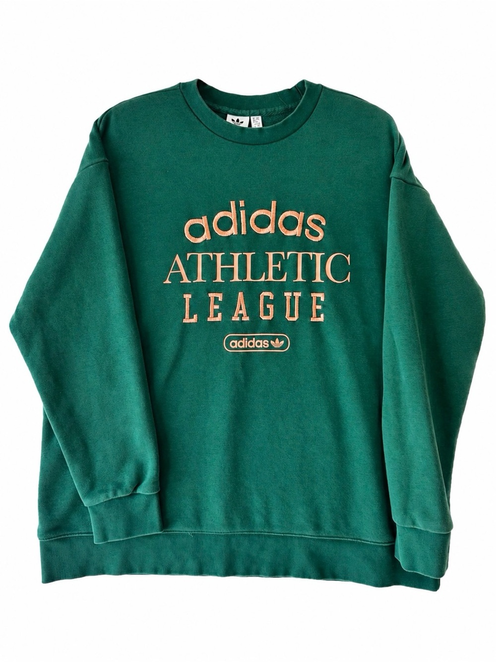 Adidas Originals Retro Luxury Athletic League Sweatshirt Green Pink 1X